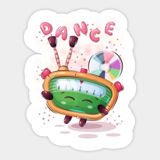 Dance radio Sticker